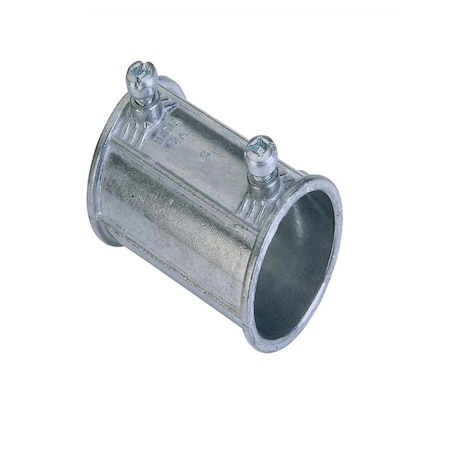 Gampak EMT Coupling, Set Screw, Steel, Red 49240